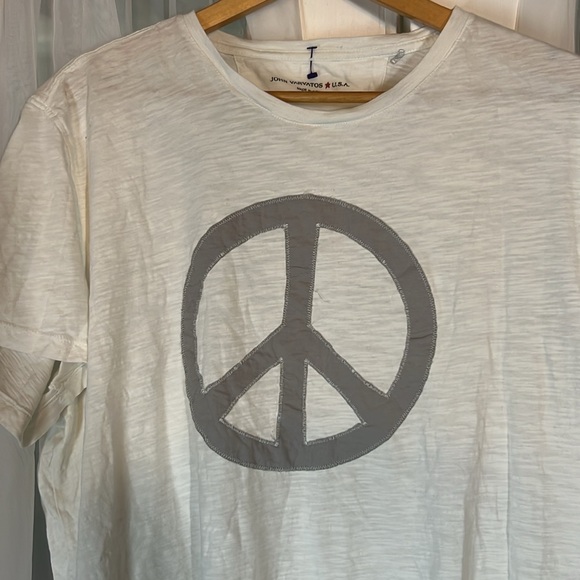 John Varvatos Star USA Peace Sign Symbol Graphic Tee Men’s X-Large T-shirt XL - Picture 1 of 11